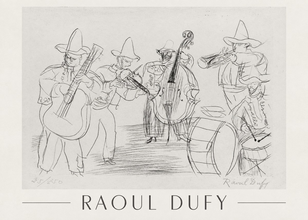 Raoul Dufy Musicians No1 - Juliste
