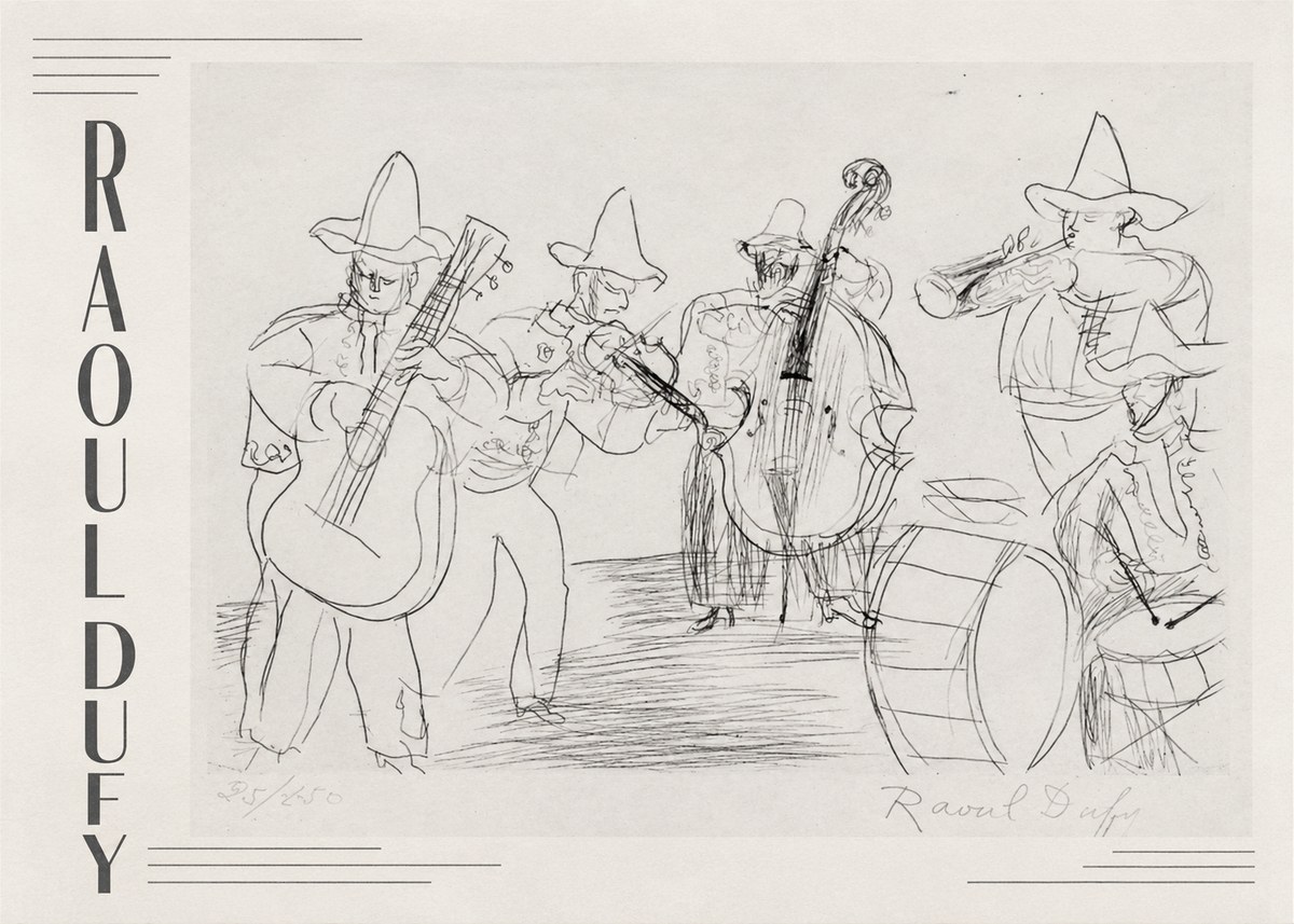 Raoul Dufy Musicians No2 - Juliste