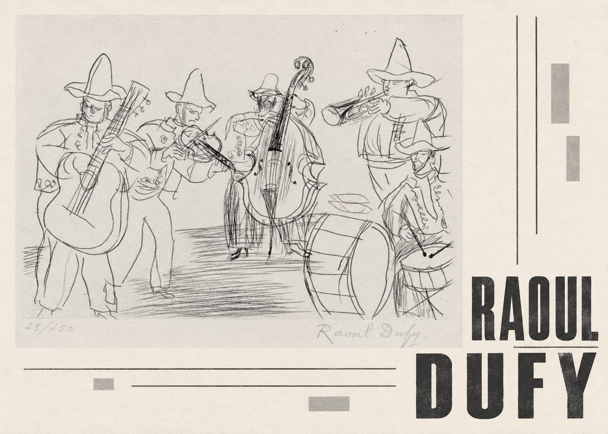 Raoul Dufy Musicians No5 - Juliste