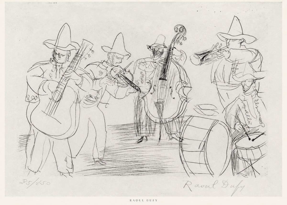 Raoul Dufy Musicians No6 - Juliste