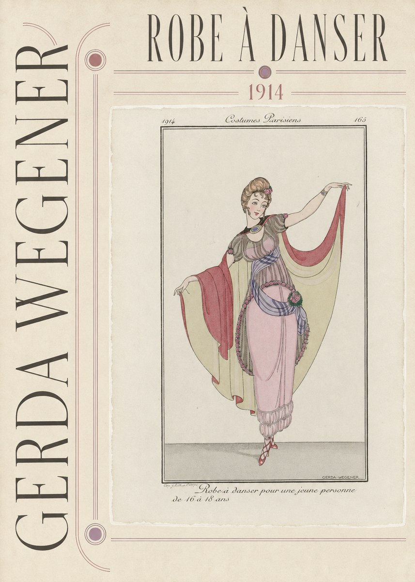Gerda Wegener Robe À Danser No3 - Juliste