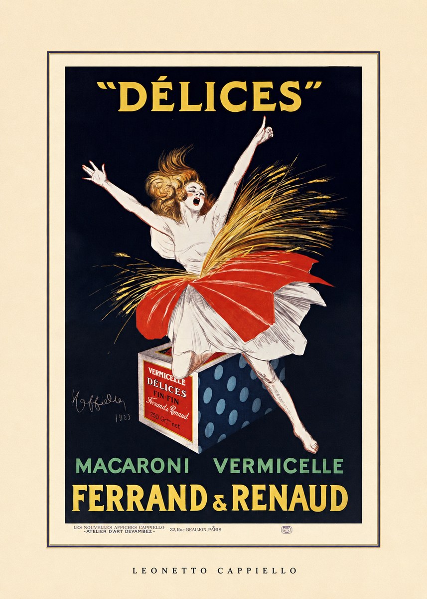 Leonetto Cappiello Délices II No4 - Juliste
