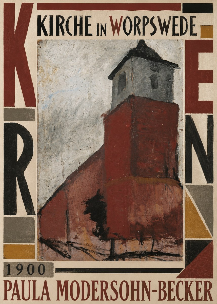 Paula Modersohn-Becker Kirche in Worpswede No5 - Juliste