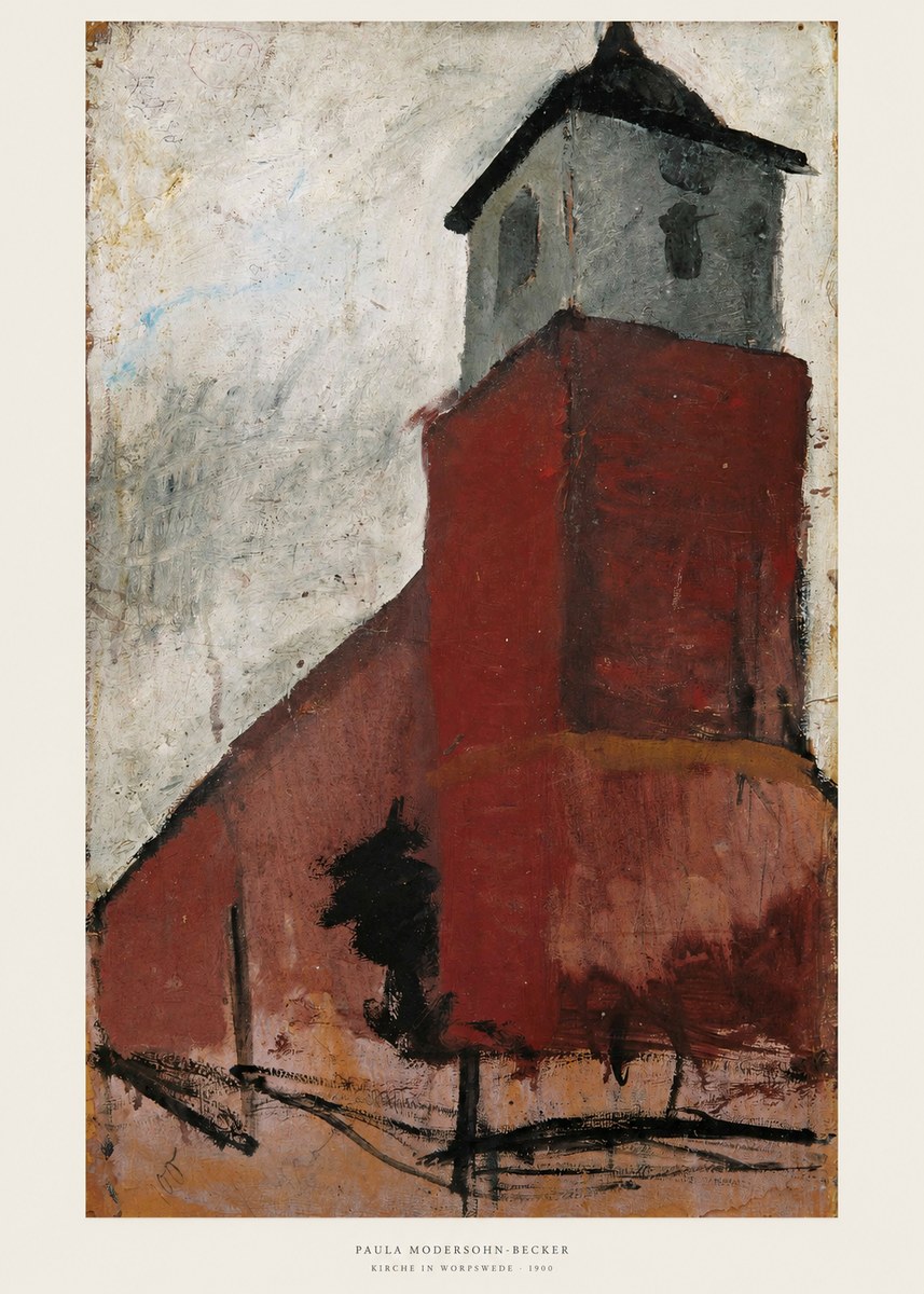 Paula Modersohn-Becker Kirche in Worpswede No6 - Juliste