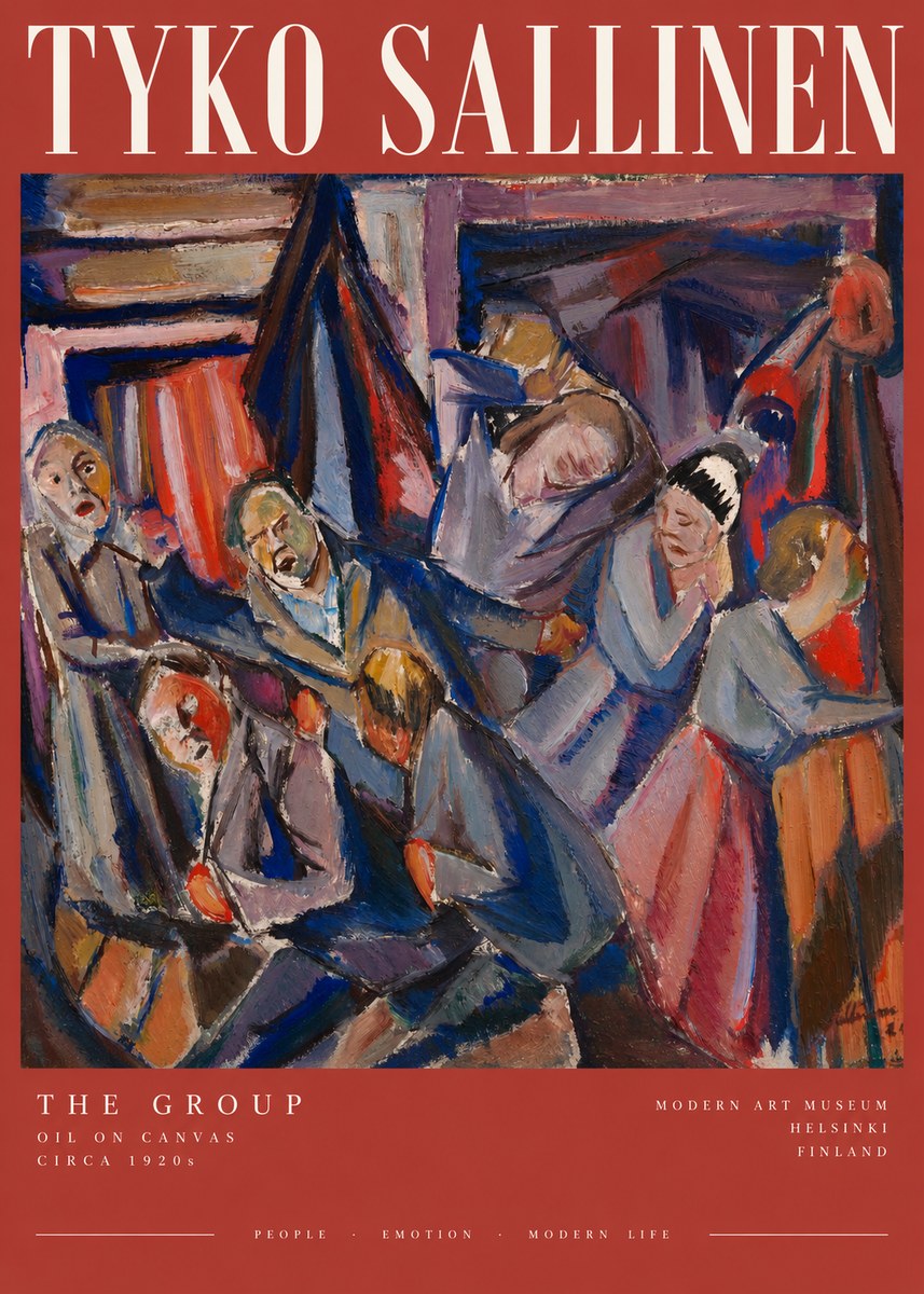 Tyko Sallinen The Group No2 - Juliste