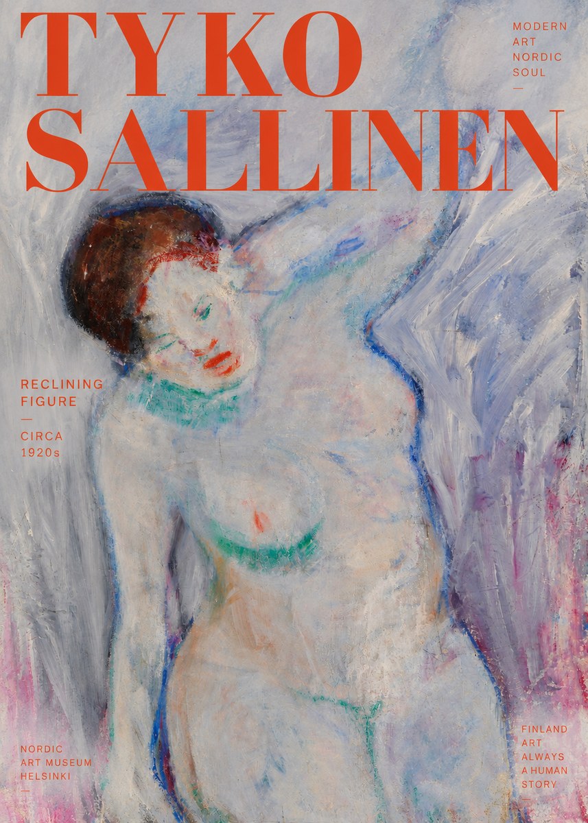 Tyko Sallinen Reclining Figure No2 - Juliste