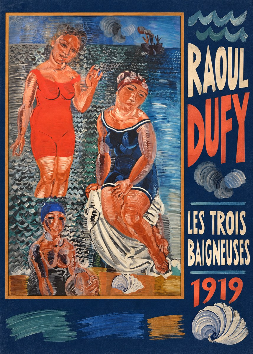 Raoul Dufy Les Trois Baigneuses No5 - Juliste
