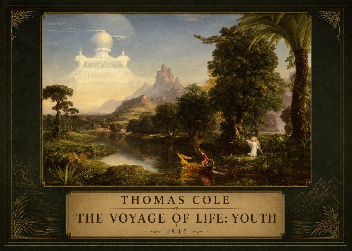 Thomas Cole The Voyage of Life: Youth III No5 - Juliste
