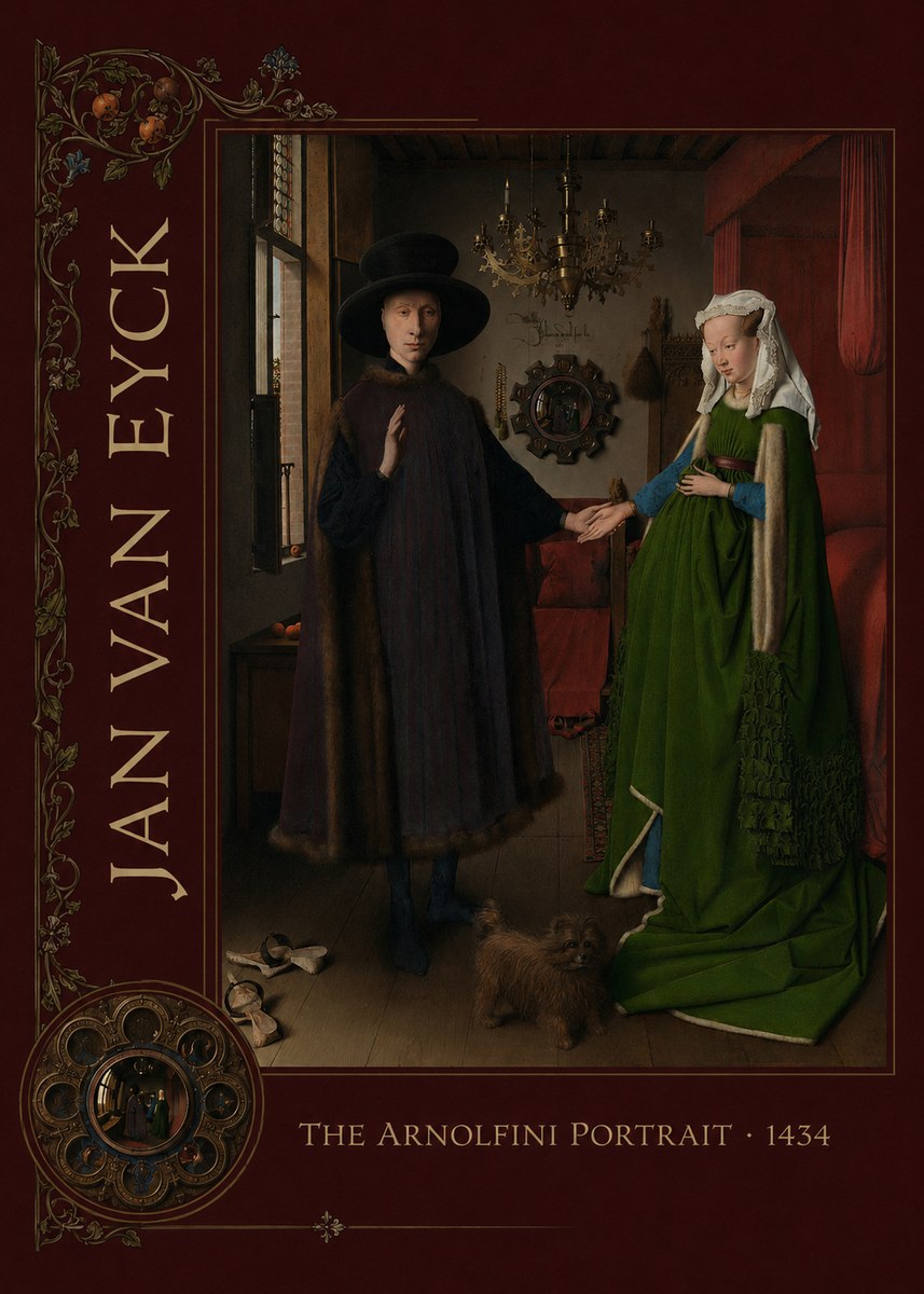 Jan van Eyck The Arnolfini Portrait VII No2 - Juliste