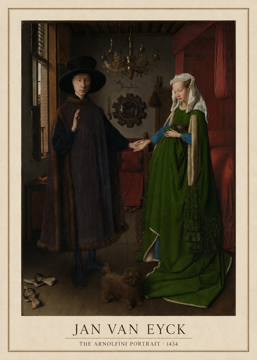 Jan van Eyck The Arnolfini Portrait VII No3 - Juliste