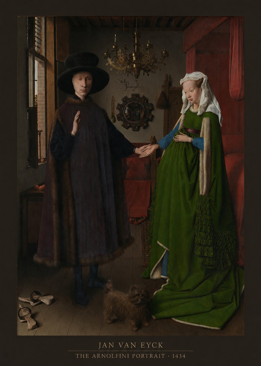 Jan van Eyck The Arnolfini Portrait VII No6 - Juliste