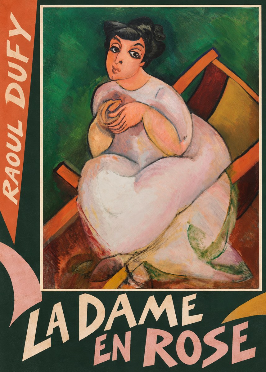 Raoul Dufy La Dame En Rose No6 - Juliste