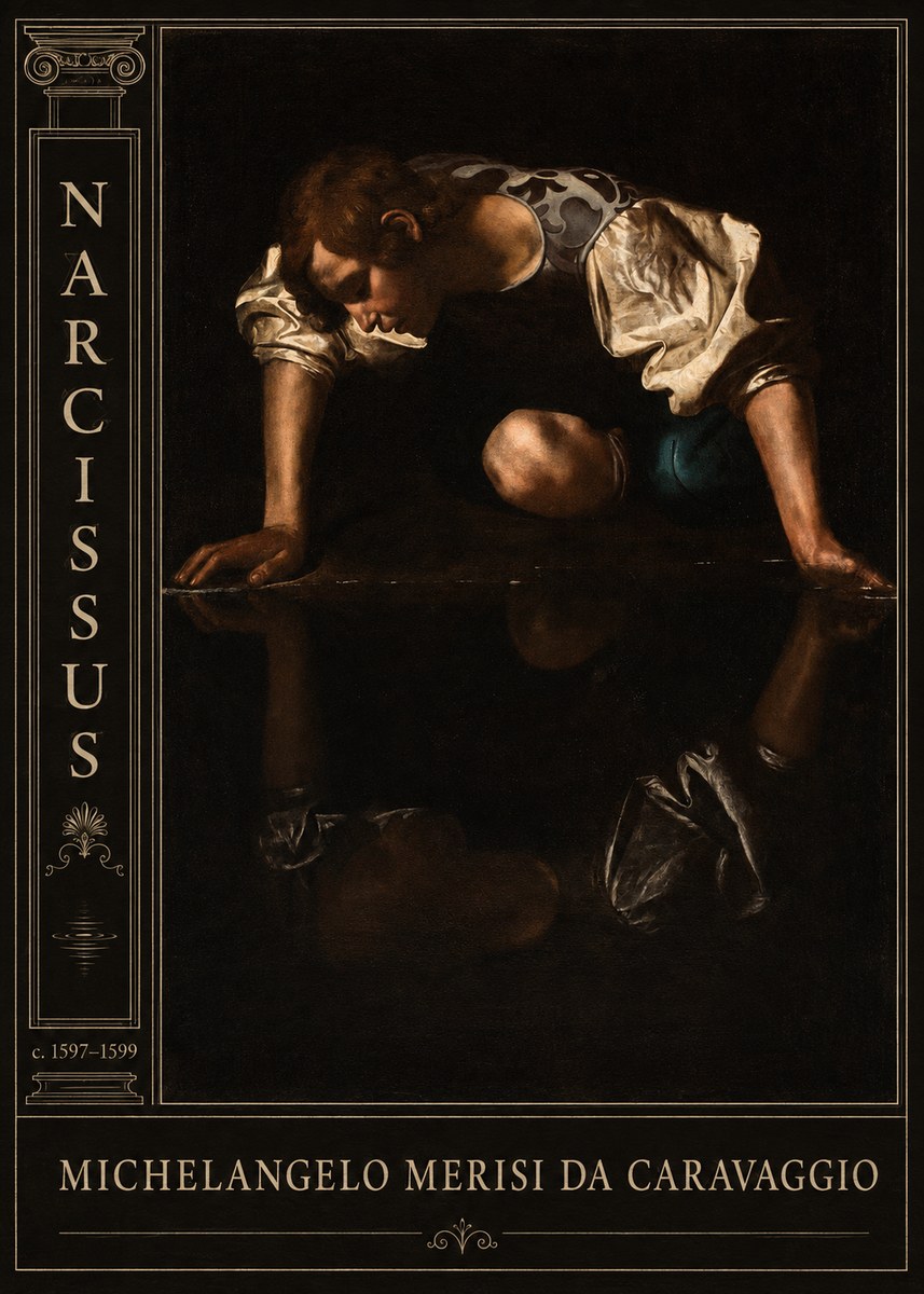 Michelangelo Merisi da Caravaggio Narcissus II No4 - Juliste