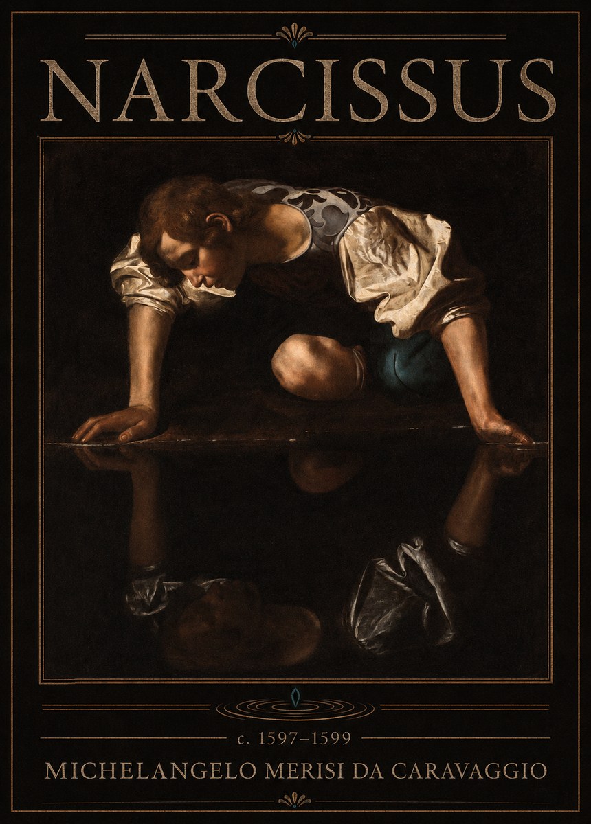 Michelangelo Merisi da Caravaggio Narcissus II No6 - Juliste