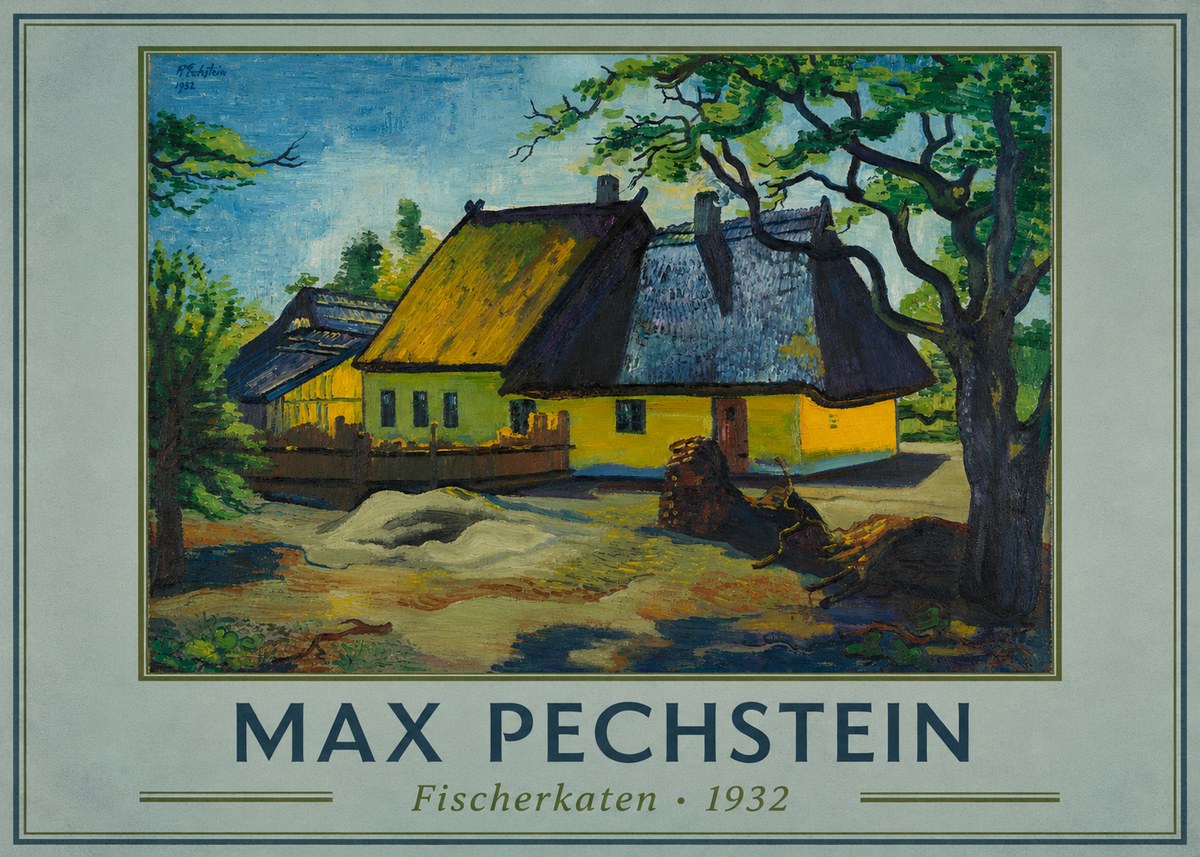 Max Pechstein Fischerkaten No1 - Juliste