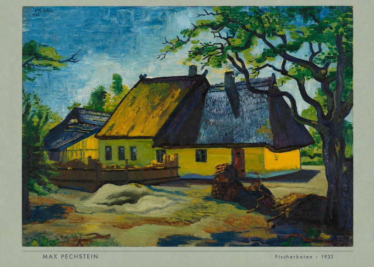 Max Pechstein Fischerkaten No4 - Juliste