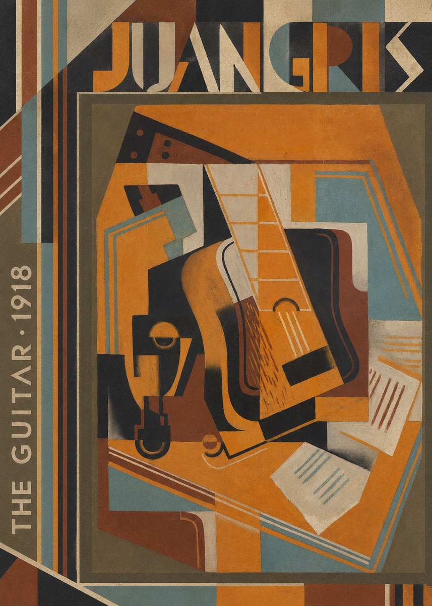 Juan Gris The Guitar No4 - Juliste