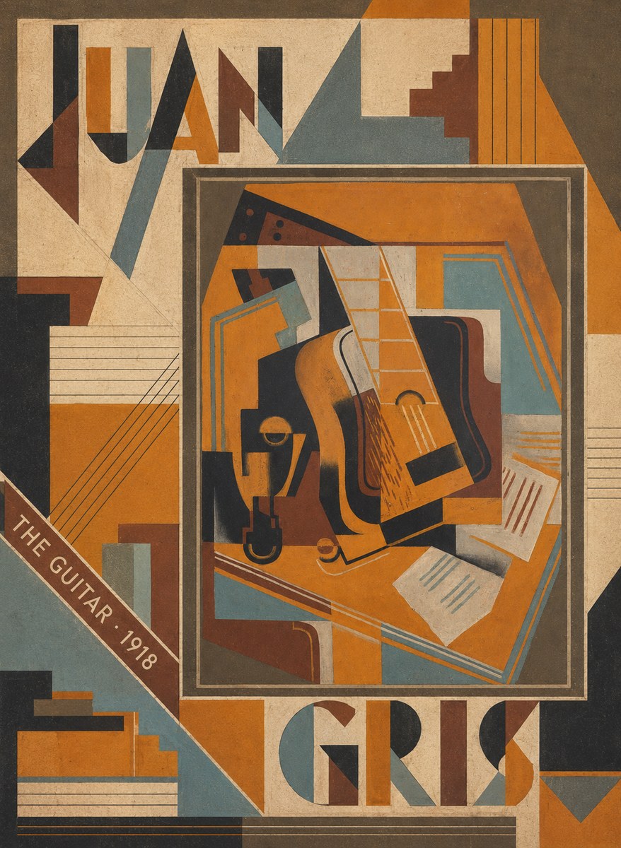 Juan Gris The Guitar No5 - Juliste