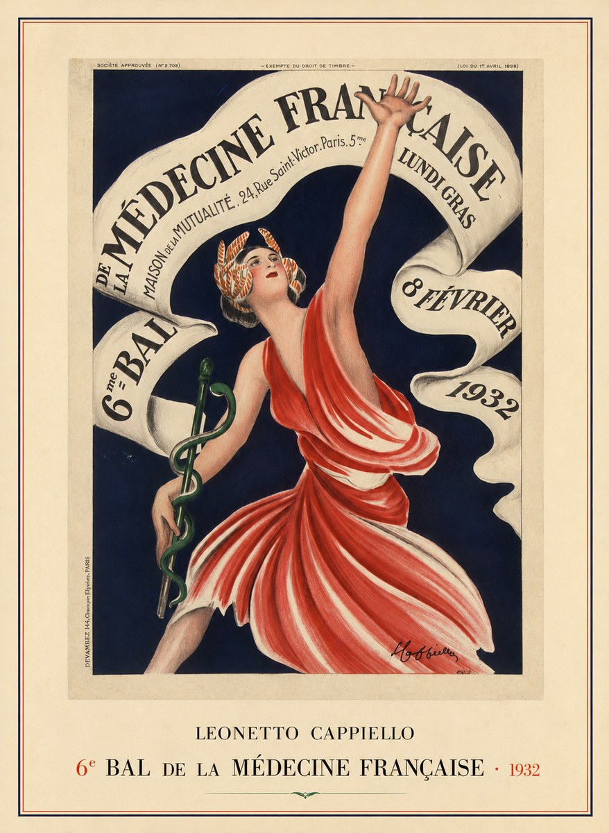 Leonetto Cappiello 6E Bal De La Médecine Française - 1932 No3 - Juliste