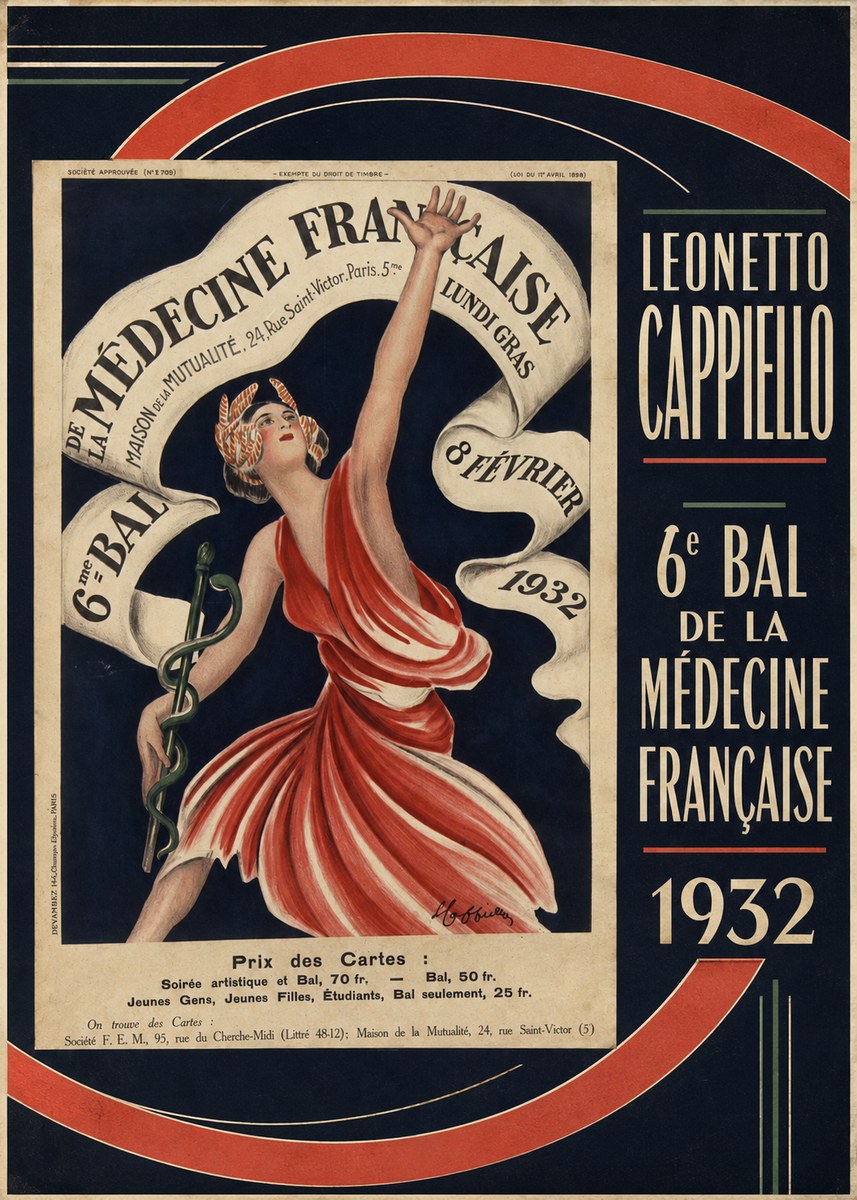 Leonetto Cappiello 6E Bal De La Médecine Française - 1932 No4 - Juliste