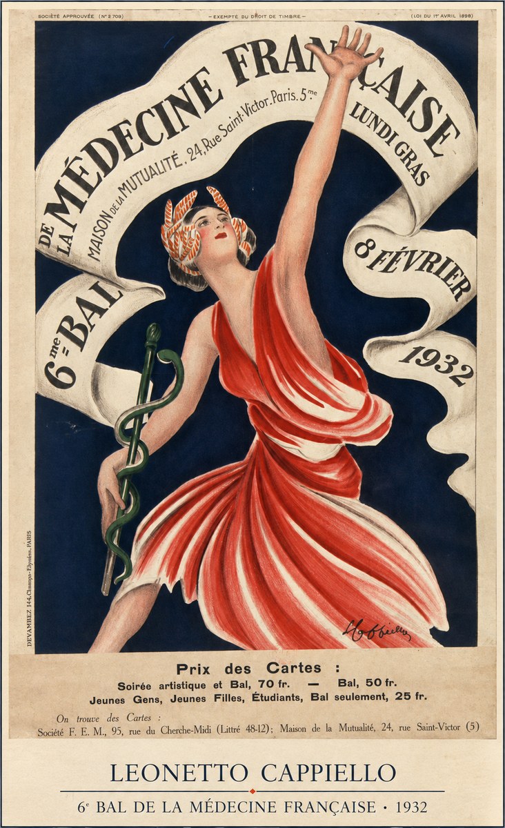 Leonetto Cappiello 6E Bal De La Médecine Française - 1932 No5 - Juliste