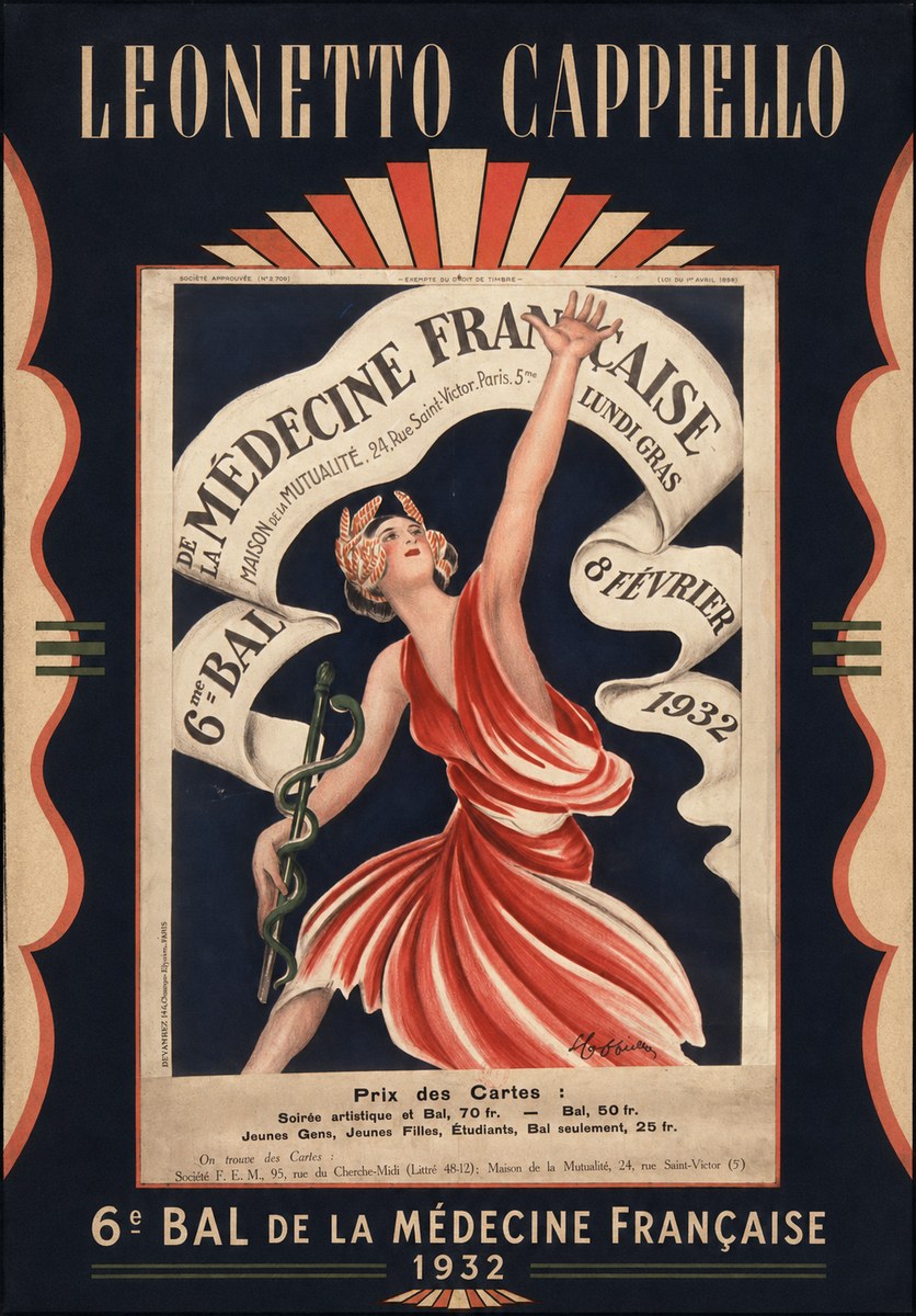 Leonetto Cappiello 6E Bal De La Médecine Française - 1932 No6 - Juliste