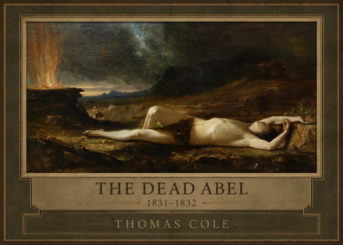 Thomas Cole The Dead Abel No1 - Juliste
