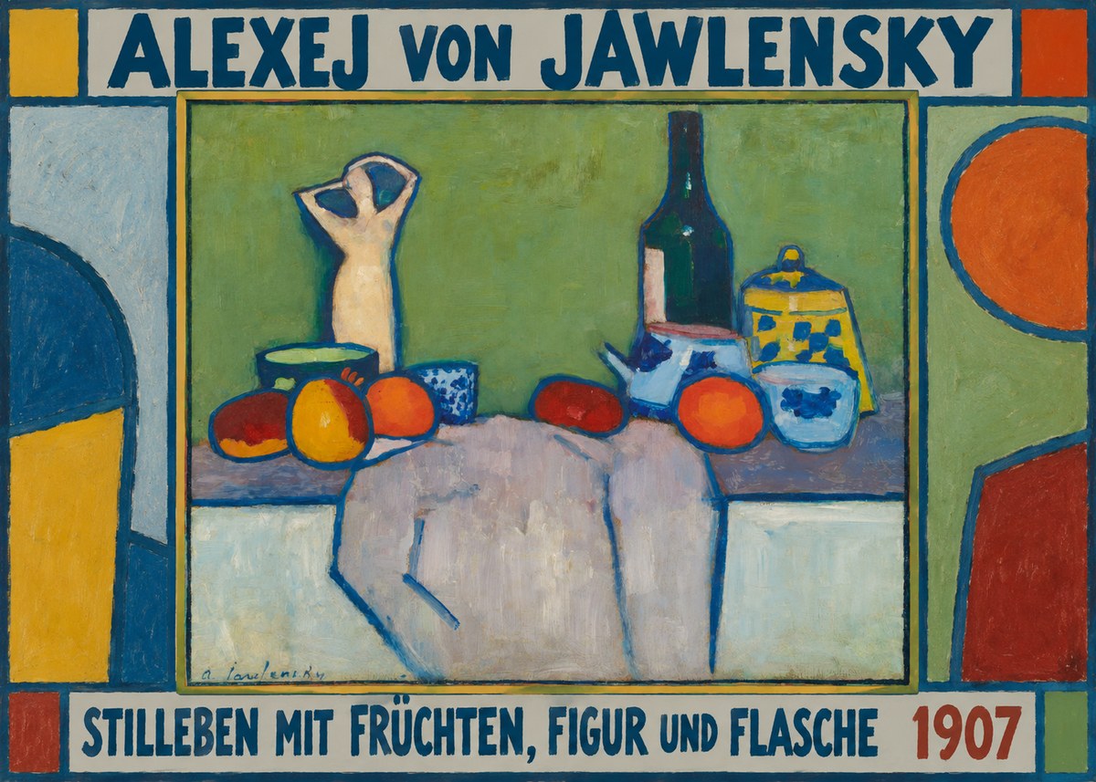 Alexej von Jawlensky Stilleben Mit Früchten, Figur Und Flasche 1907 No1 - Juliste