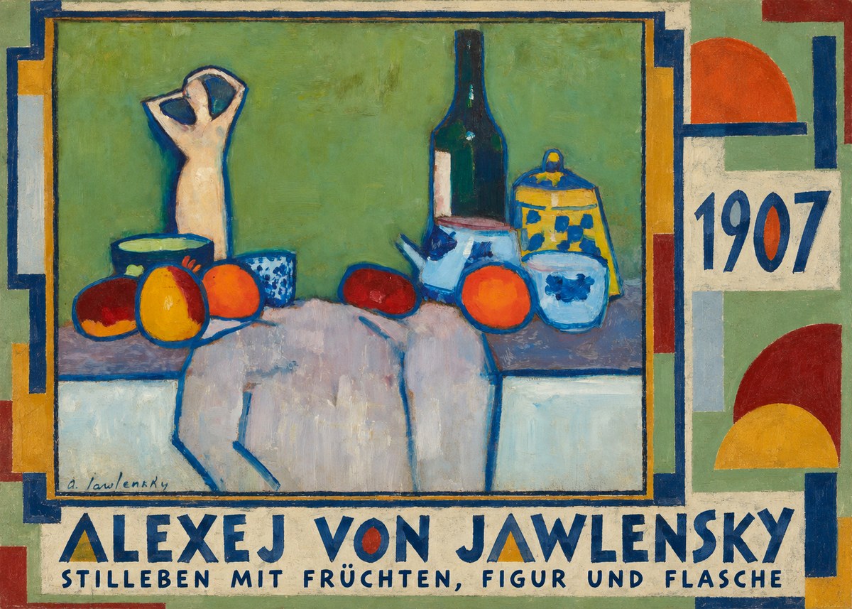 Alexej von Jawlensky Stilleben Mit Früchten, Figur Und Flasche 1907 No4 - Juliste