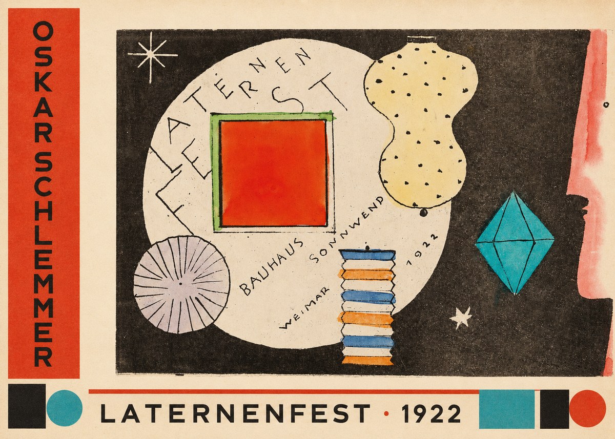 Oskar Schlemmer Laternenfest No2 - Juliste