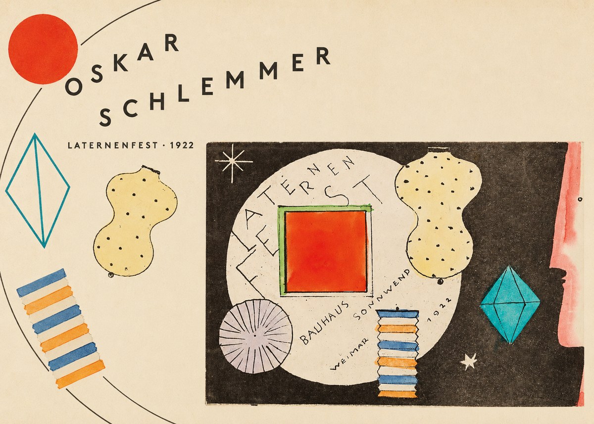 Oskar Schlemmer Laternenfest No5 - Juliste