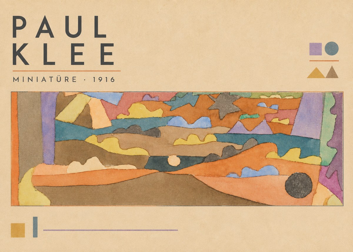 Paul Klee Miniatüre · 1916 No3 - Juliste