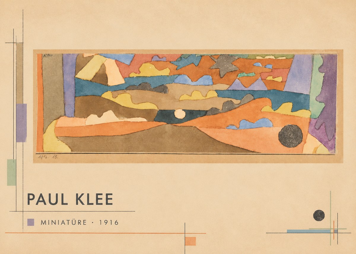 Paul Klee Miniatüre · 1916 No6 - Juliste
