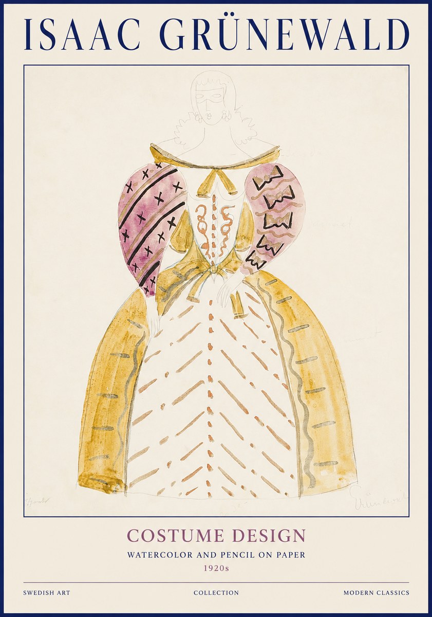 Isaac Grünewald Costume Design XII No1 - Juliste
