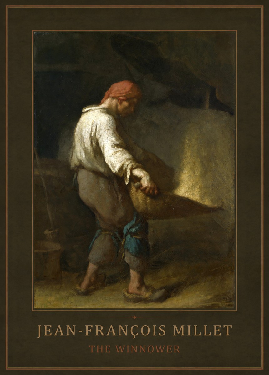 Jean-François Millet The Winnower No1 - Juliste