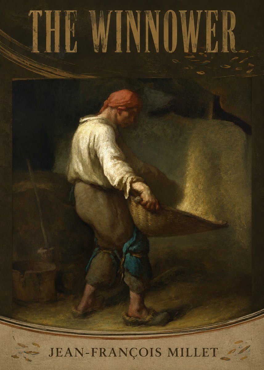 Jean-François Millet The Winnower No3 - Juliste