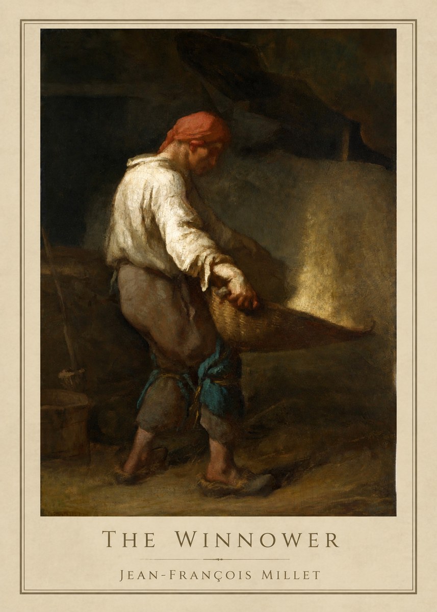 Jean-François Millet The Winnower No4 - Juliste
