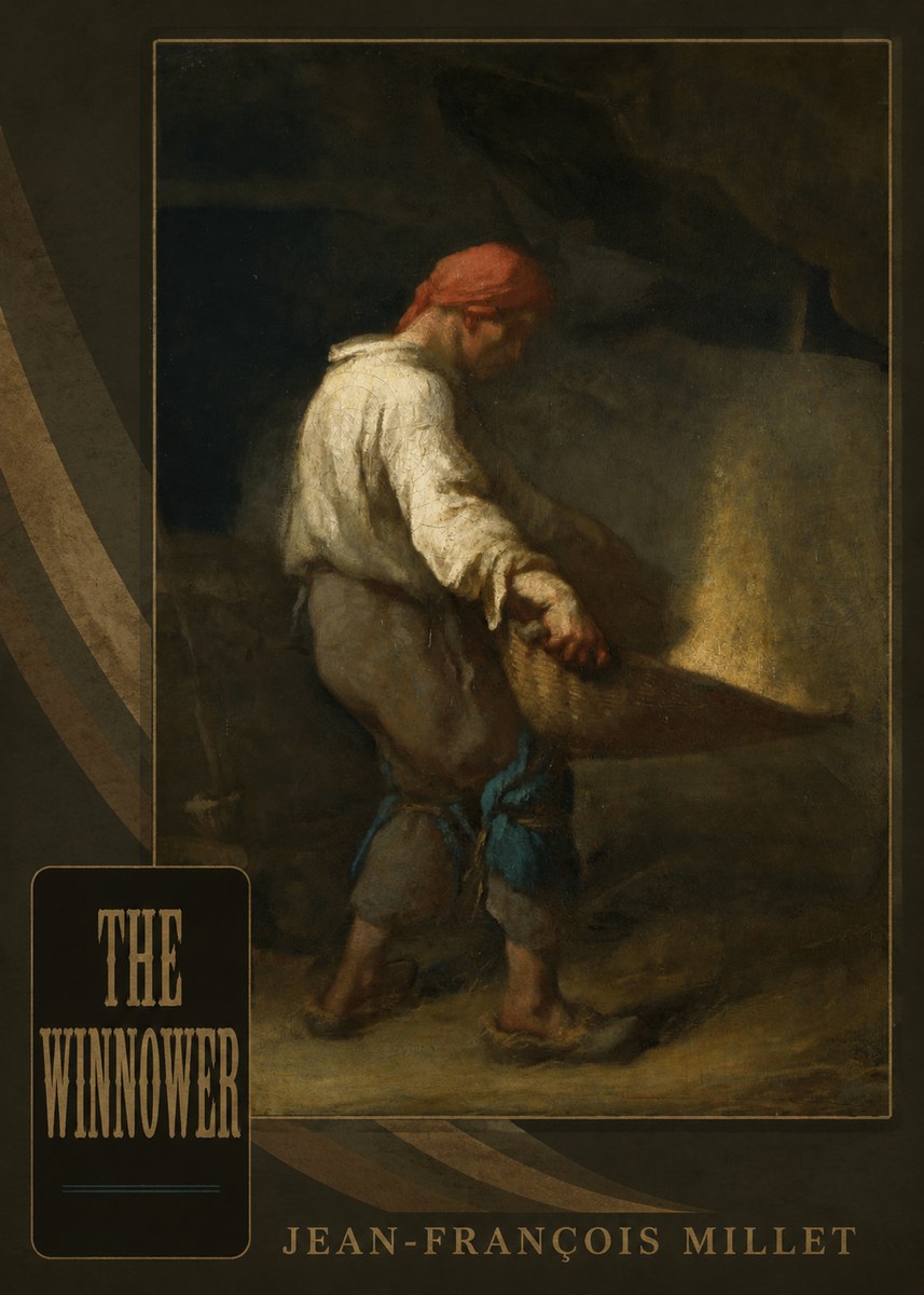 Jean-François Millet The Winnower No5 - Juliste