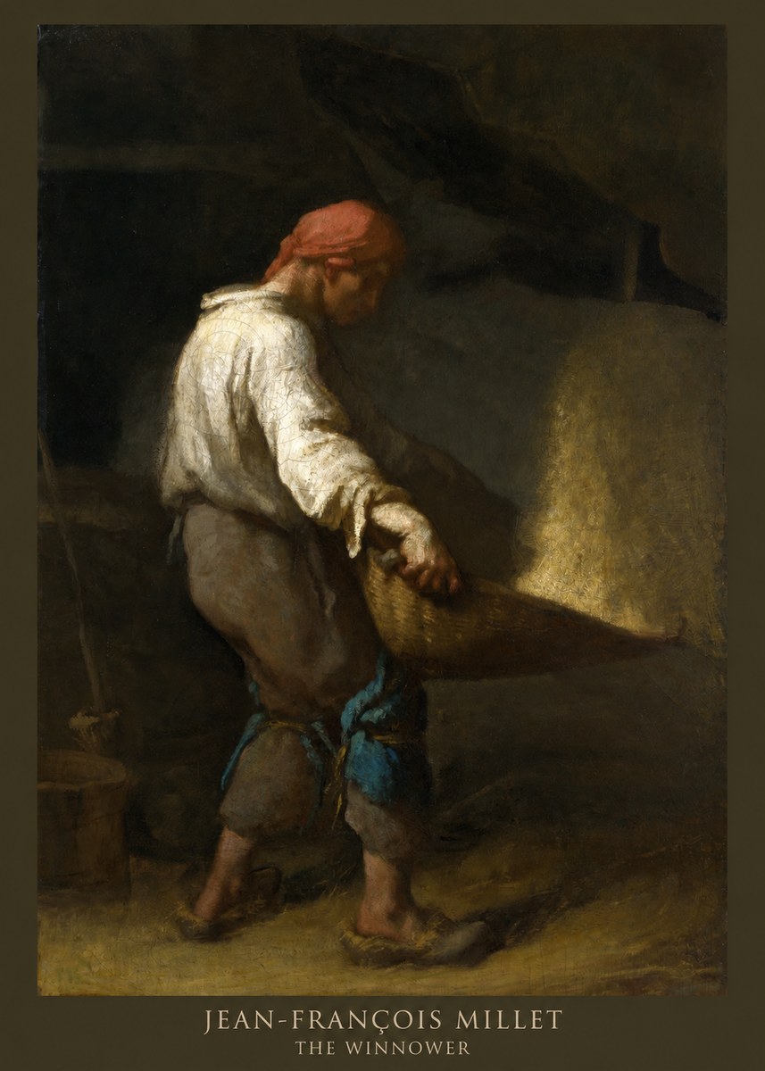 Jean-François Millet The Winnower No6 - Juliste