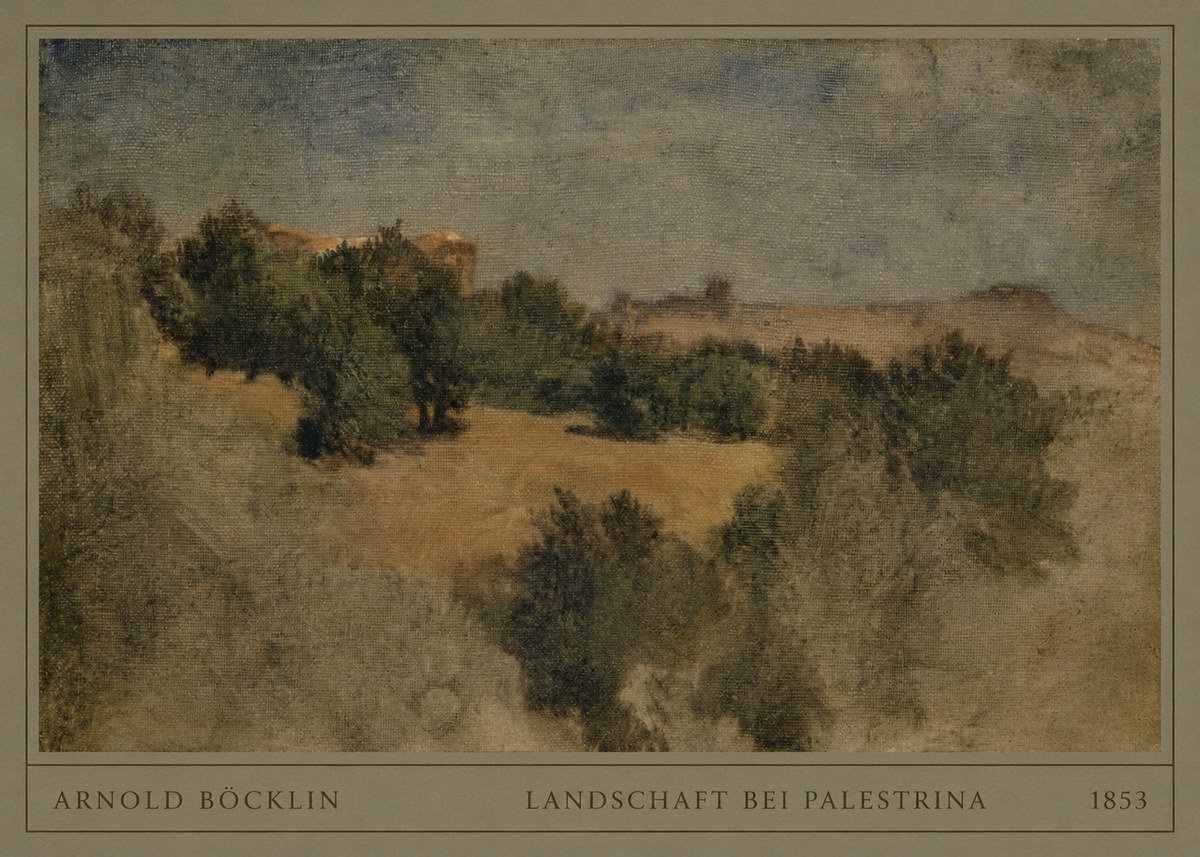 Arnold Böcklin Landschaft Bei Palestrina No4 - Juliste