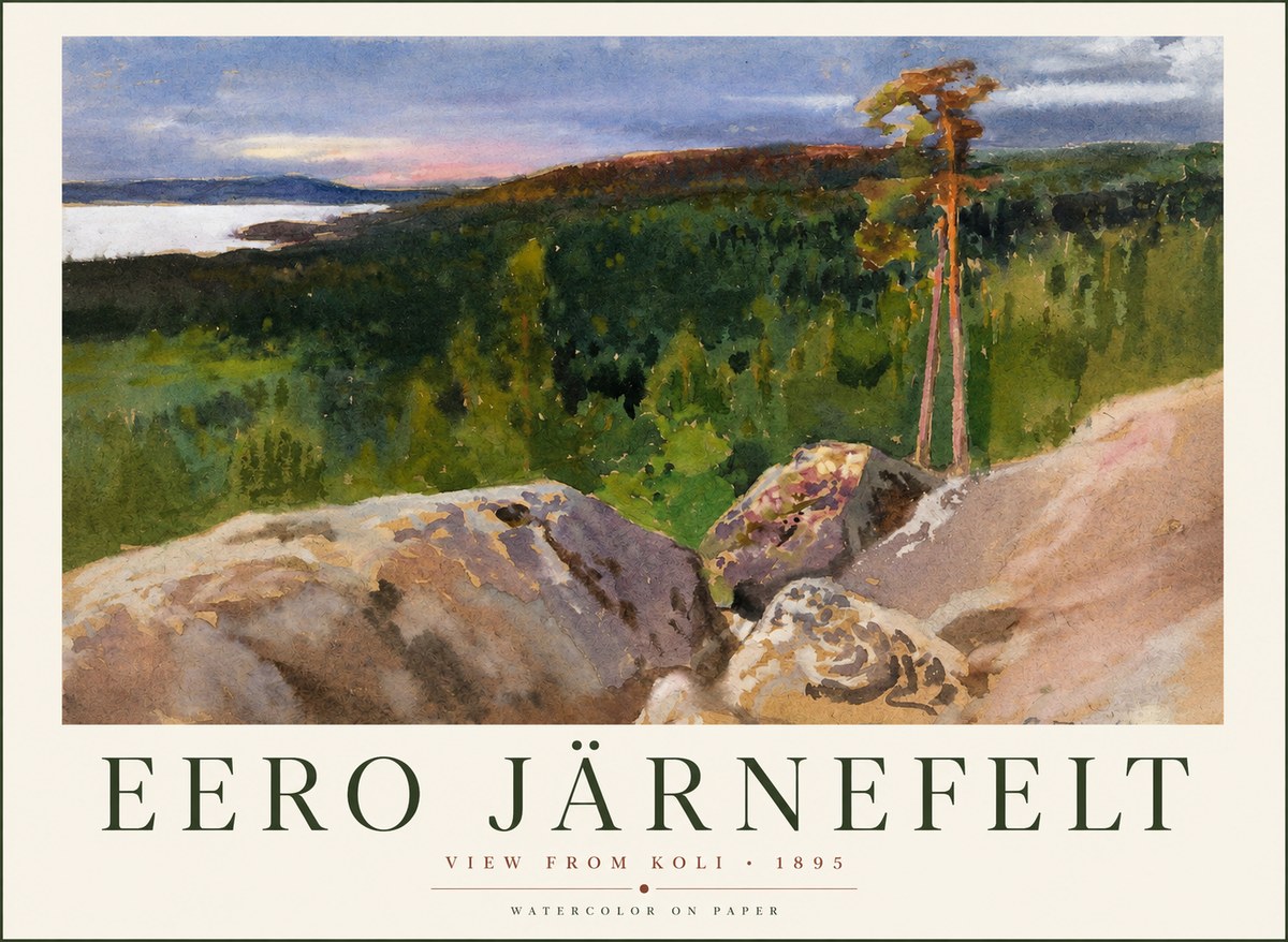 Eero Järnefelt View from Koli No1 - Juliste