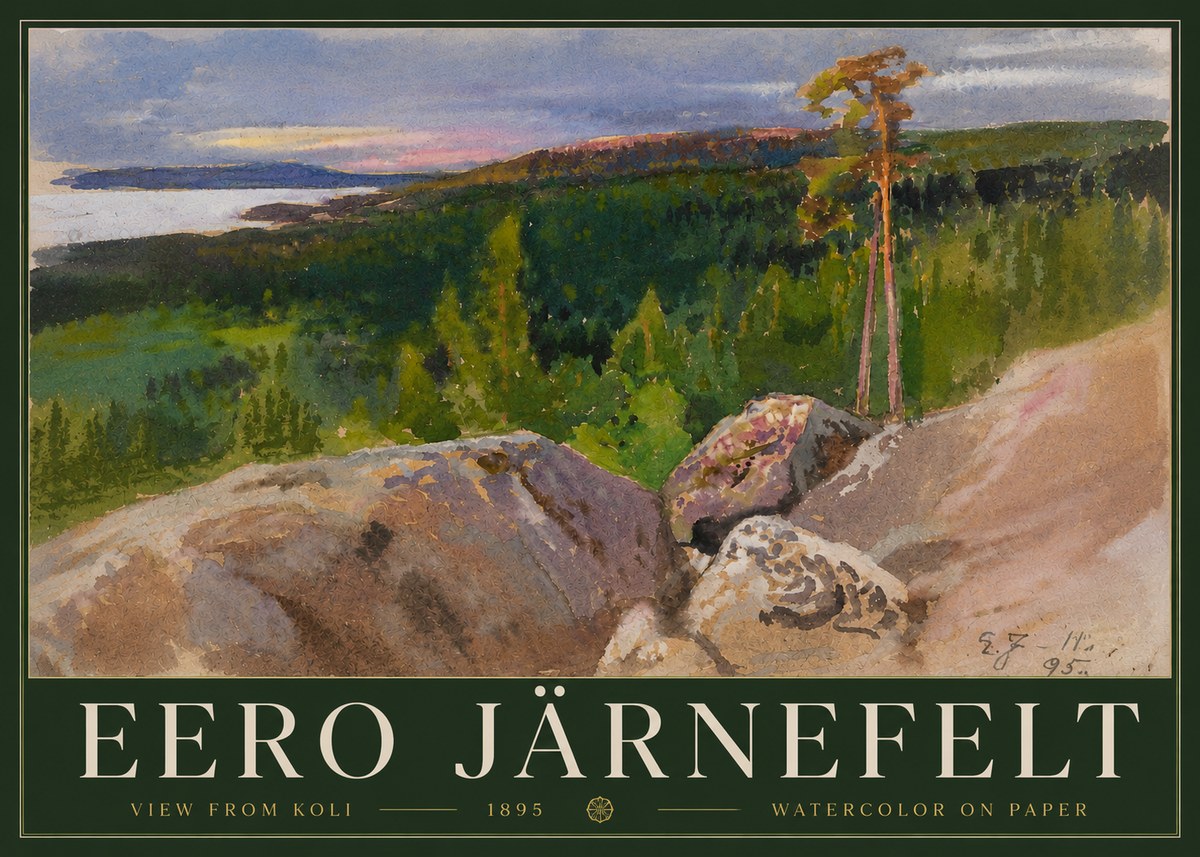 Eero Järnefelt View from Koli No3 - Juliste