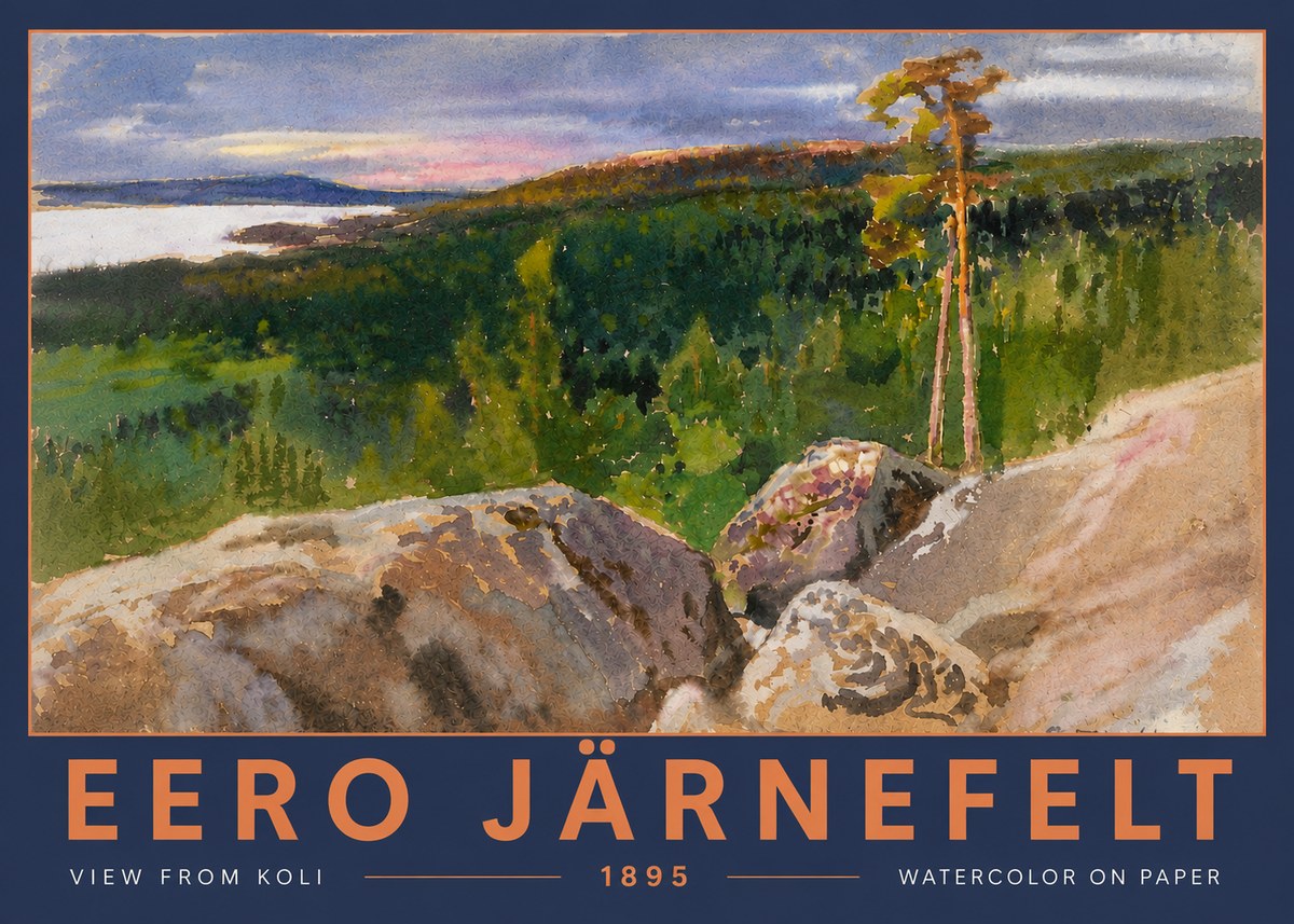 Eero Järnefelt View from Koli No5 - Juliste