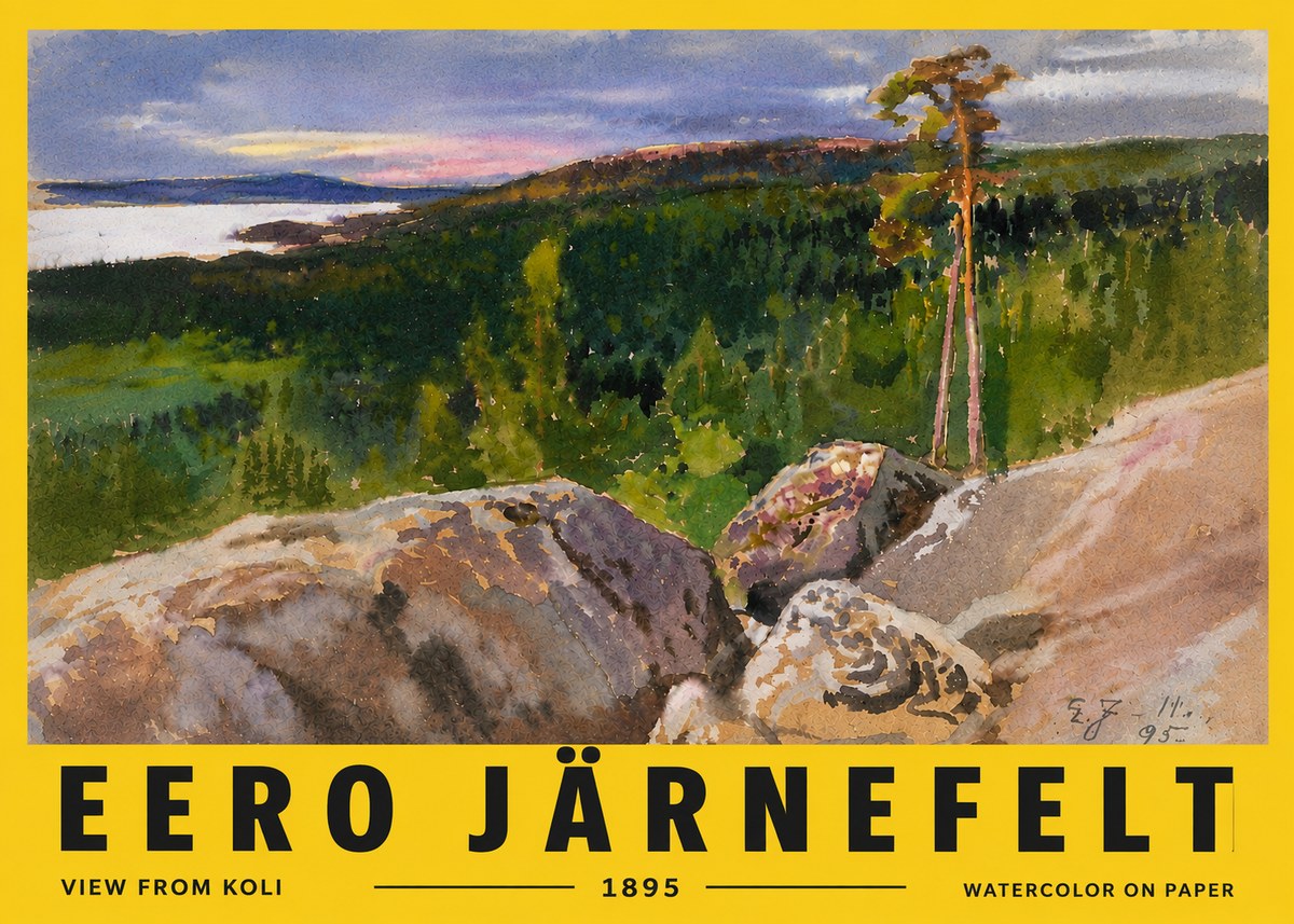 Eero Järnefelt View from Koli No6 - Juliste