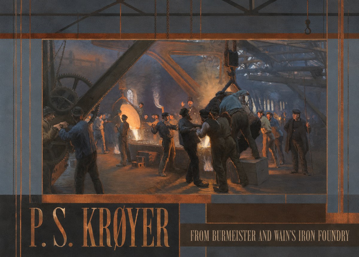 P.S. Krøyer From Burmeister and Wain's Iron Foundry No6 - Juliste