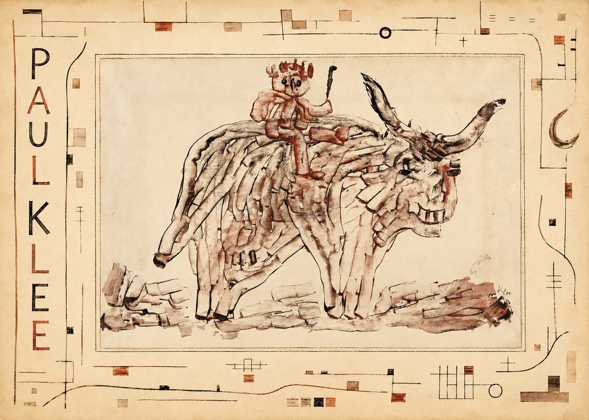 Paul Klee Bear Rider No3 - Juliste