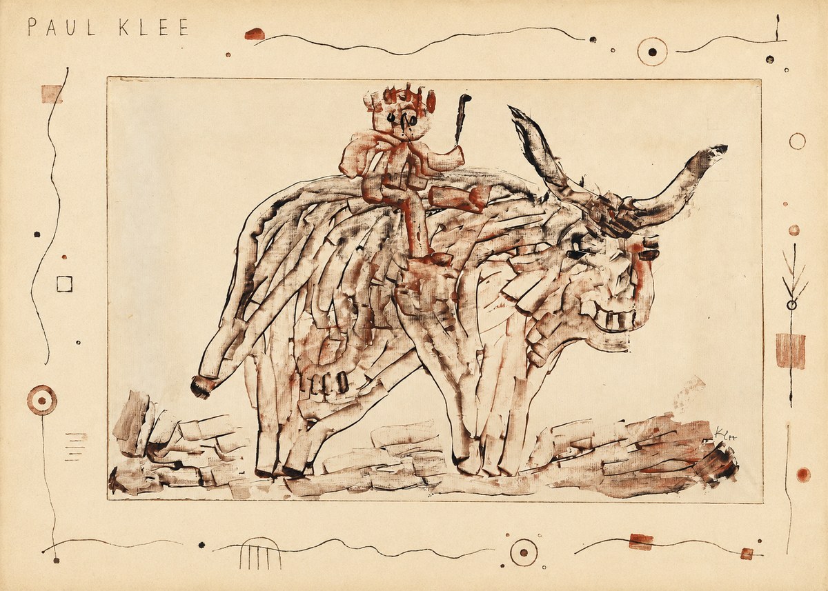 Paul Klee Bear Rider No5 - Juliste