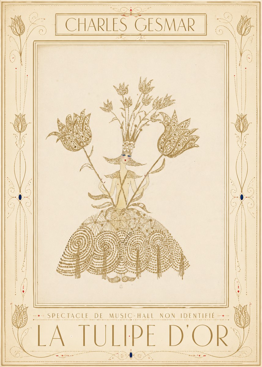 Charles Gesmar La Tulipe D'or No1 - Juliste