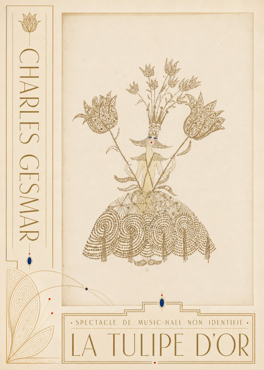 Charles Gesmar La Tulipe D'or No2 - Juliste