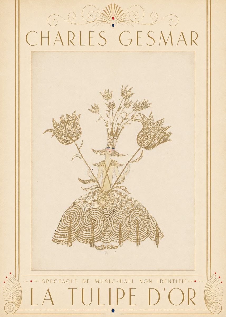 Charles Gesmar La Tulipe D'or No3 - Juliste